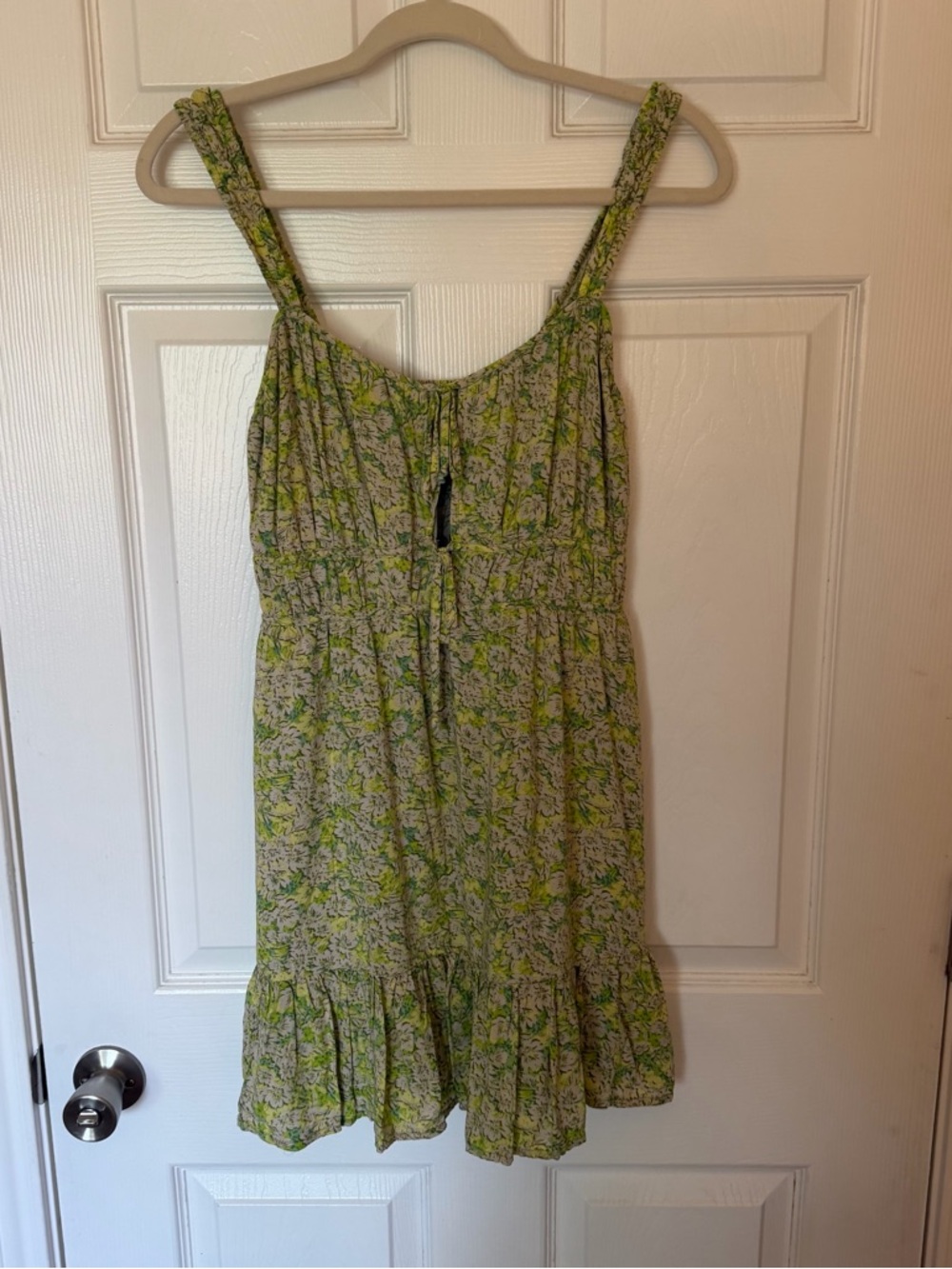 American Eagle Outfitters Green Floral Mini Dress